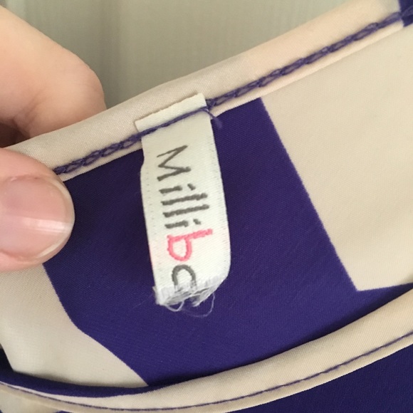 Millibon Shop The Rage Purple Chevron Dress - Picture 4 of 9